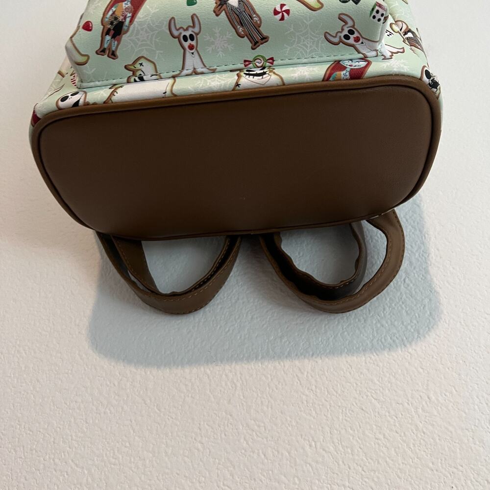 Loungefly Nightmare Before Christmas All-Over Gingerbread Cookie Mini Backpack - Picture 2 of 8